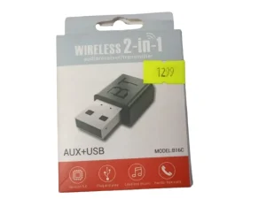 2-in-1 Bluetooth 5.0 Audio Transmitter and Receiver (KN330) with TX/RX switch and 3.5mm AUX cable - Techhub Computers Nairobi