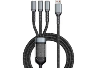 Bilitong 3-in-1 universal multi-charging cable featuring Lightning, Type-C, and Micro USB connectors with reinforced TPE joints available at TechHub Computers Nairobi.