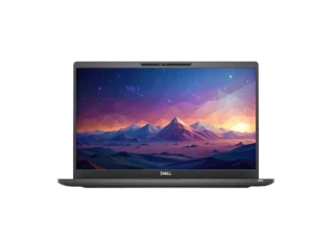 Dell Latitude 7400 premium 14-inch business laptop featuring a brushed aluminum or carbon fiber finish, an ultra-narrow bezel display, a modern backlit keyboard, and a slim, high-durability chassis, available at TechHub Computers Nairobi.
