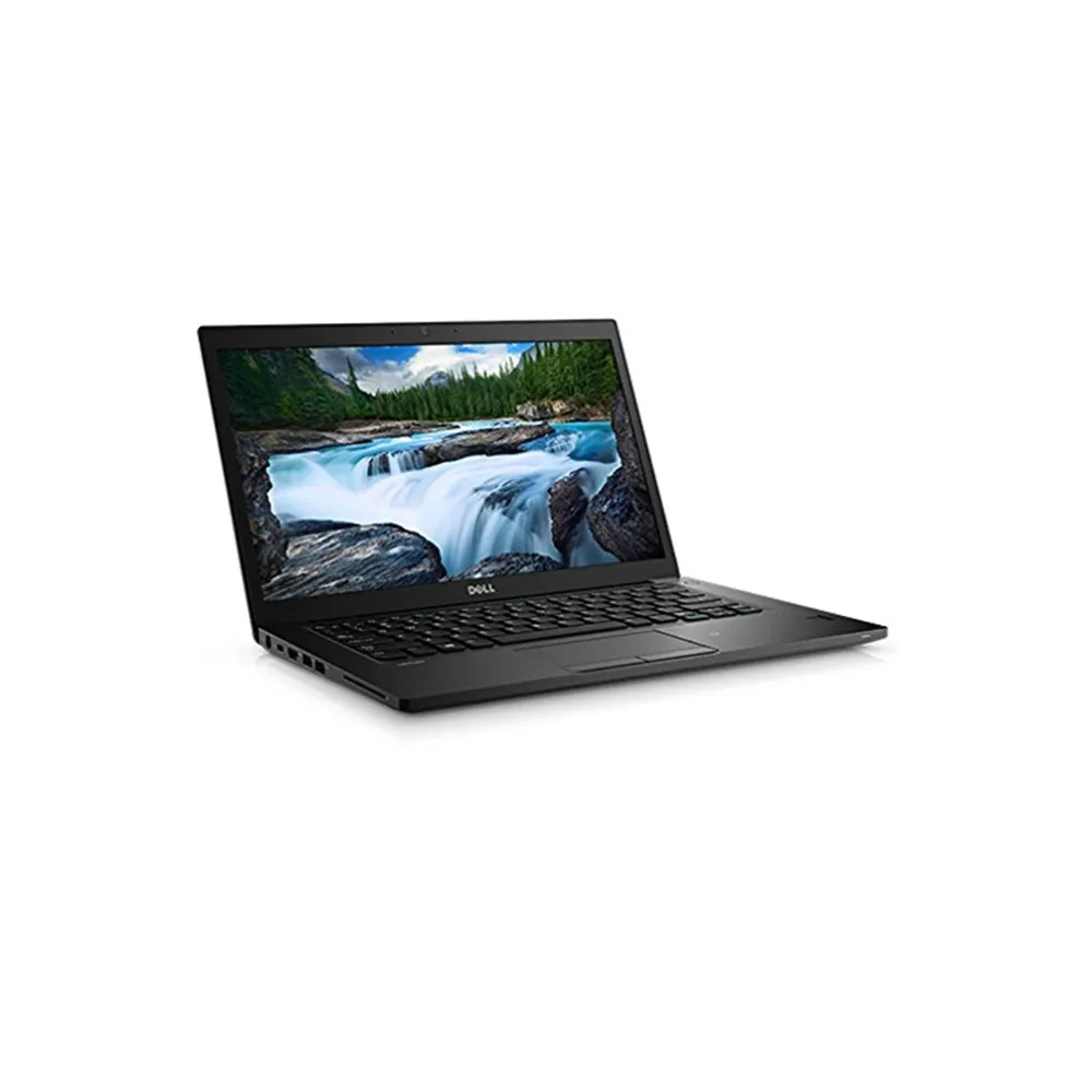 Dell Latitude 7480 premium 14-inch business laptop in professional matte black, featuring a narrow-bezel display, a backlit keyboard, and a durable magnesium alloy unibody design, available at TechHub Computers Nairobi.