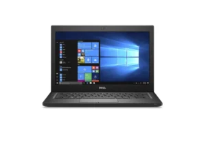 Dell Latitude 7280 business ultrabook in a sleek black matte finish, featuring a 12.5-inch anti-glare display, backlit keyboard, and a slim, durable carbon fiber reinforced chassis, available at TechHub Computers Nairobi.