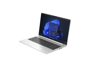 HP ProBook 450 G9 business laptop in a professional silver aluminum finish, featuring a large 15.6-inch Full HD narrow-bezel display, a full-sized keyboard with a dedicated numeric keypad, a premium sleek design, and advanced security features, available at TechHub Computers Nairobi.