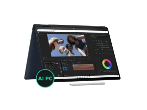 HP ENVY x360 13 premium 2-in-1 laptop in a stunning Natural Silver or Nightfall Black finish, featuring a 13.3-inch Full HD or OLED multitouch display, a 360-degree geared hinge, a sleek all-metal chassis, and a high-security physical camera shutter, available at TechHub Computers Nairobi.