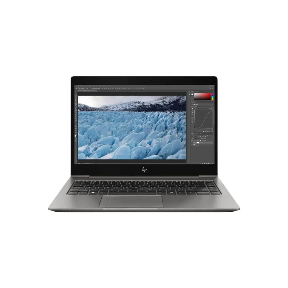 HP ZBook 14u G6 ultra-slim mobile workstation in a professional space silver all-aluminum finish, featuring a 14-inch Full HD or 4K UHD display, a premium spill-resistant backlit keyboard with a pointstick, and a sleek, durable industrial design built for engineering professionals, available at TechHub Computers Nairobi.