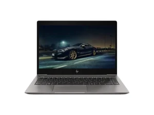 HP ZBook 14u G5 ultra-slim mobile workstation in a professional space silver all-aluminum finish, featuring a 14-inch Full HD display, a premium spill-resistant backlit keyboard with a pointstick, and a sleek, durable industrial design built for engineering professionals, available at TechHub Computers Nairobi.