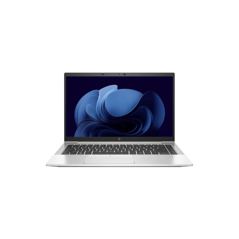 HP EliteBook 840 G8 ultra-premium business laptop in a sophisticated silver all-aluminum finish, featuring a 14-inch Full HD narrow-bezel display, a premium backlit spill-resistant keyboard, a large precision touchpad, and a razor-thin professional profile, available at TechHub Computers Nairobi.