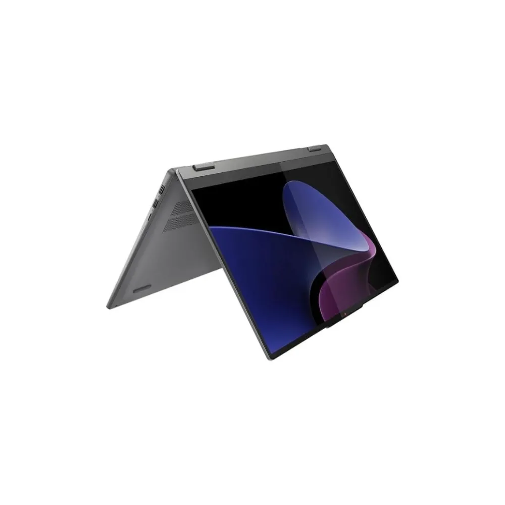 Lenovo IdeaPad 5i Gen 7 laptop in a refined Storm Grey aluminum finish, featuring ultra-slim bezels, a 1080p FHD webcam with privacy shutter, a backlit keyboard, and a slim, military-grade durable design, available at TechHub Computers Nairobi.