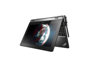 Lenovo ThinkPad Helix 2nd Gen (20CG) detachable 2-in-1 in matte black, showing the 11.6-inch tablet being removed from the Pro Keyboard base, featuring a vibrant Full HD IPS touchscreen, a fanless slim design, and a professional stylus pen, available at TechHub Computers Nairobi.