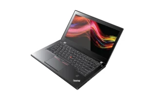 Lenovo ThinkPad X250 ultra-portable laptop in classic matte black, featuring a 12.5-inch display, a slim military-grade durable chassis, a backlit ergonomic keyboard with red TrackPoint, and the dual-battery Power Bridge system, available at TechHub Computers Nairobi.