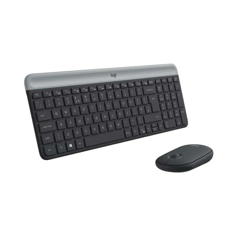Logitech MK470 Slim Wireless Combo with Ultra-Slim Keyboard, Silent 3-Button Mouse, 2.4GHz USB Receiver, and 36-Month Battery Life - Techhub Computers Nairobi