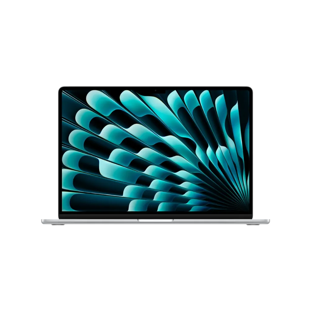 15.3-inch MacBook Air with M3 chip in classic Silver finish, featuring an ultra-slim fanless design, MagSafe 3 charging port, and a spacious Liquid Retina display, available at TechHub Computers Nairobi.