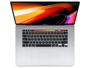 Apple MacBook Pro 15-inch 2017 (A1707) in Space Gray featuring the interactive Touch Bar, four Thunderbolt 3 ports, a massive Force Touch trackpad, and a vibrant Retina display, available at TechHub Computers Nairobi.