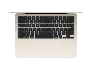 13.6-inch MacBook Air with M3 chip in elegant Starlight finish, featuring an ultra-slim fanless design, MagSafe 3 charging, and a vibrant Liquid Retina display, available at TechHub Computers Nairobi.