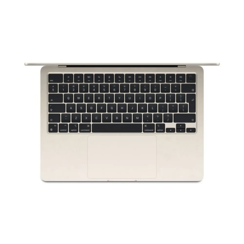 13.6-inch MacBook Air with M3 chip in elegant Starlight finish, featuring an ultra-slim fanless design, MagSafe 3 charging, and a vibrant Liquid Retina display, available at TechHub Computers Nairobi.