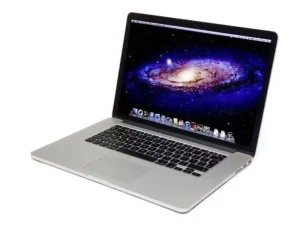 Classic Apple MacBook Pro 15-inch Mid 2012 (A1286) featuring the Unibody silver aluminum design, SuperDrive optical slot, MagSafe power port, and a backlit chiclet keyboard, available at TechHub Computers Nairobi.