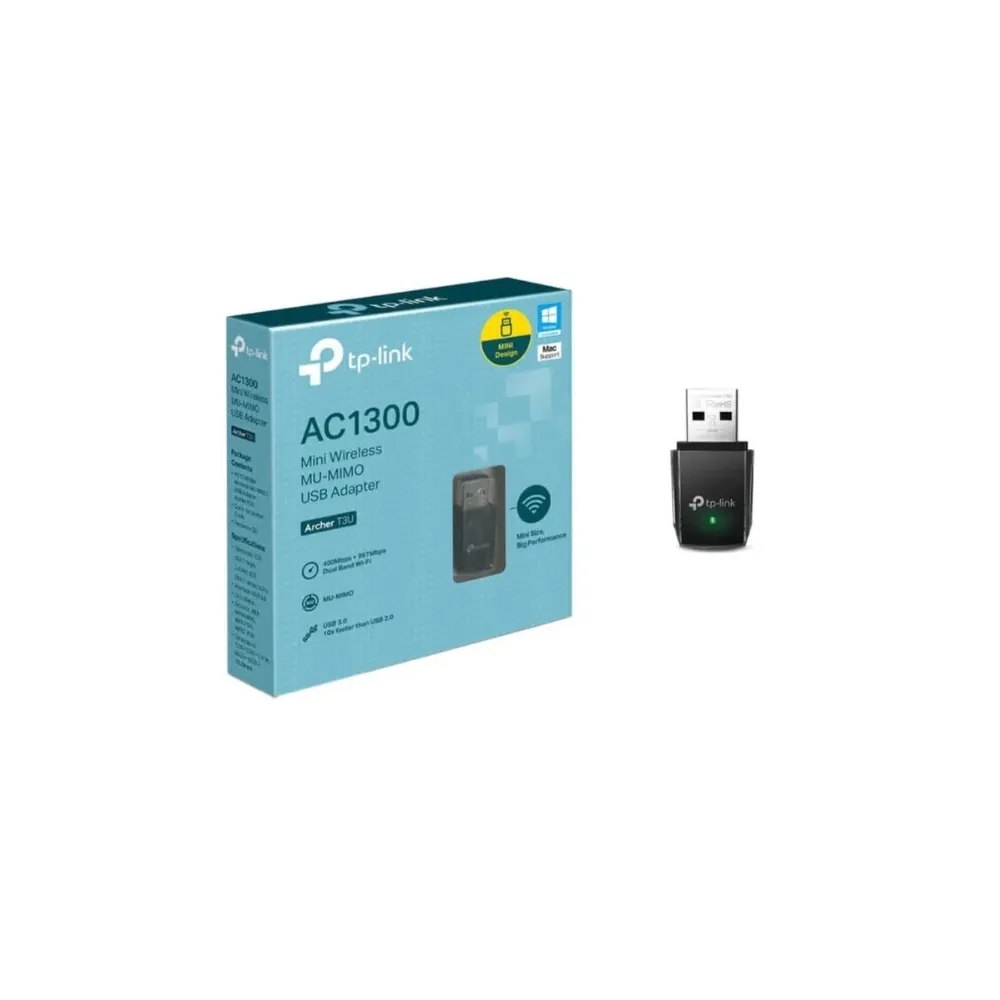 TP-Link Archer T3U AC1300 Mini Wireless MU-MIMO USB 3.0 Adapter - Techhub Computers Nairobi
