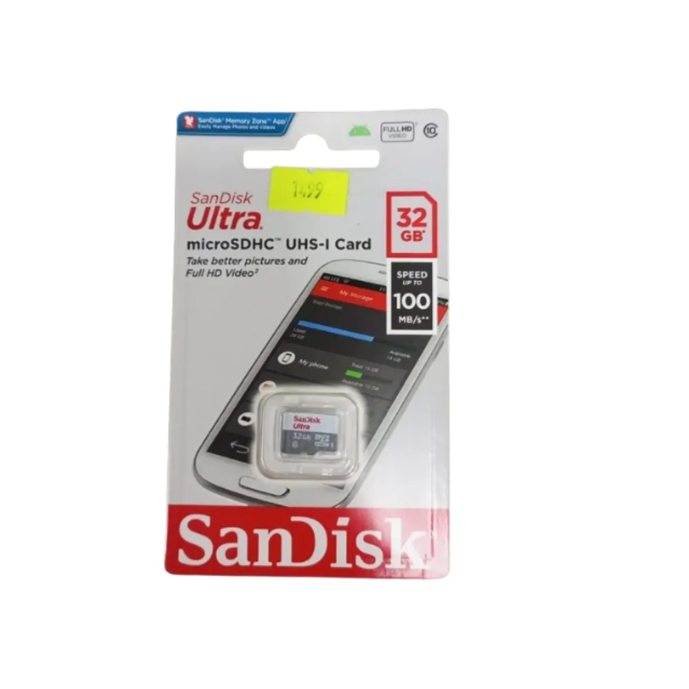 SanDisk Ultra 32GB microSDHC UHS-I Memory Card with Adapter A1 Class 10 - Techhub Computers Nairobi