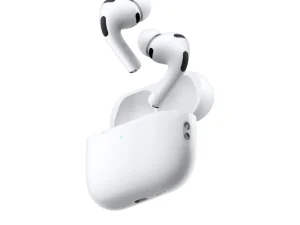 Original Apple AirPods Wireless Charging Case in white with the front-facing LED indicator and smooth hinge design, available at TechHub Computers Nairobi.