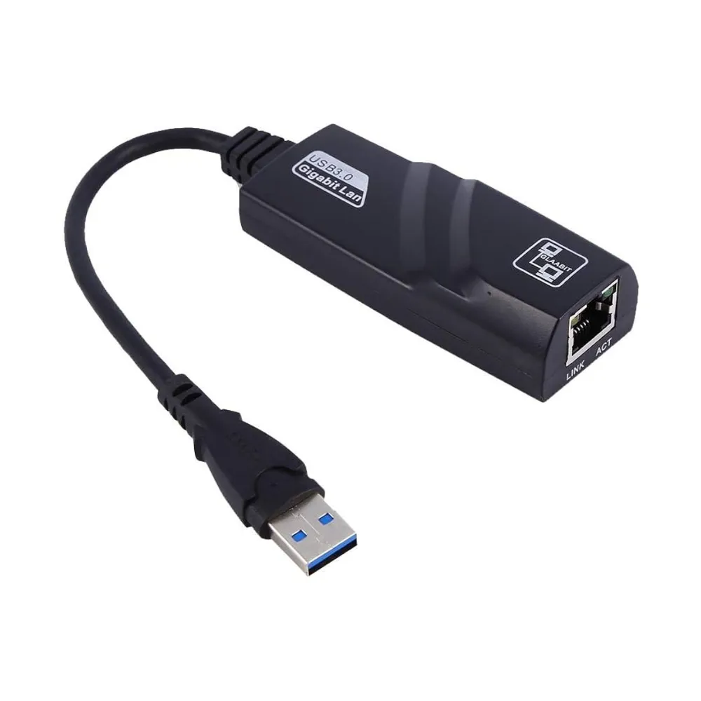 Gigabit Ethernet to USB-C Adapter - sleek aluminum RJ45 network converter