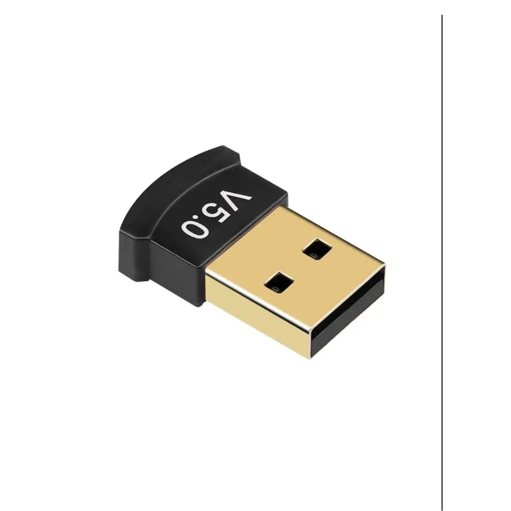 Miniature USB Bluetooth 5.0 adapter with gold-plated connector and low-profile design, available at TechHub Computers Nairobi.