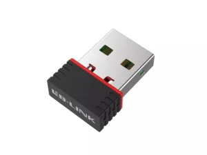 LB-Link BL-WN151 nano wireless N USB adapter in black with a gold-plated USB 2.0 interface, available at TechHub Computers Nairobi.