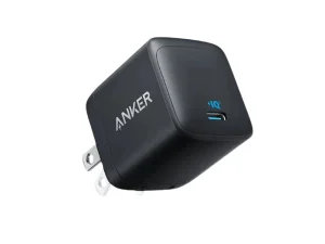 Anker 313 Ace 45W USB-C charger in black with a compact, foldable plug design (region dependent) and sleek matte finish, available at TechHub Computers Nairobi.