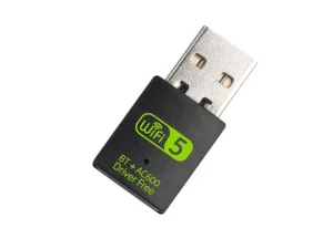Compact 2-in-1 USB adapter providing 150Mbps/600Mbps WiFi and Bluetooth 4.2 connectivity with a driver-free plug-and-play design available at TechHub Computers Nairobi.