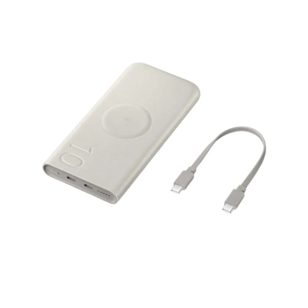 Samsung 10,000mAh Battery Pack with 25W Super Fast Charging, Dual USB-C Ports, Slim Design, and Recycled Material Construction - Techhub Computers Nairobi