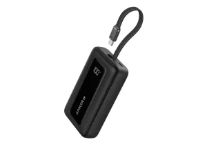 Anker Zolo 10,000mAh Power Bank with Built-in 30W USB-C Cable, Digital Battery Display, 30W Fast Charging, and Compact Travel-Friendly Design - Techhub Computers Nairobi