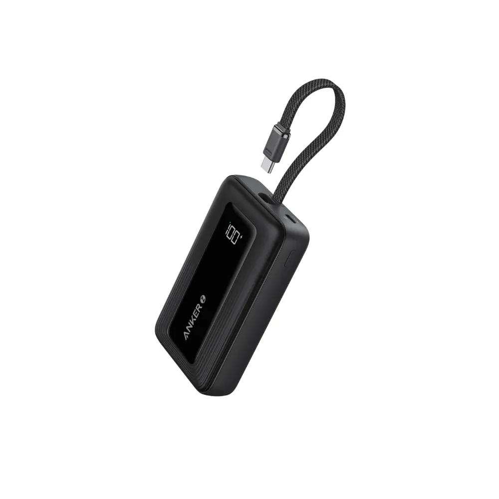 Anker Zolo 10,000mAh Power Bank with Built-in 30W USB-C Cable, Digital Battery Display, 30W Fast Charging, and Compact Travel-Friendly Design - Techhub Computers Nairobi