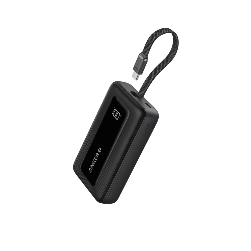 Anker Zolo 10,000mAh Power Bank with Built-in 30W USB-C Cable, Digital Battery Display, 30W Fast Charging, and Compact Travel-Friendly Design - Techhub Computers Nairobi