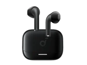 Soundcore K20i semi-in-ear wireless earbuds with a sleek non-silicone tip design, compact charging case, and subtle Soundcore branding, available at TechHub Computers Nairobi.